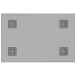 vidaXL Tableau noir magnétique mural Blanc 40x30 cm Verre trempé