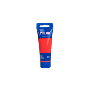 Tube 75ml peinture acrylique vermillon