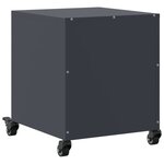 vidaXL Tables de chevet 2 Pièces anthracite 36x39x43 5 cm acier