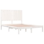 vidaXL Cadre de lit Blanc Bois de pin massif 120x200 cm