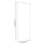 vidaXL Écran de balcon Rouge 80x240 cm Tissu Oxford