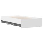 vidaXL Cadre de lit blanc 90x200 cm bois d'ingénierie