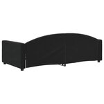 vidaXL Lit de repos noir 100x200 cm velours