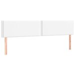 vidaXL Sommier à lattes de lit avec matelas Blanc 200x200cm Similicuir