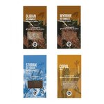 4 résines d'encens à brûler - Oliban  Myrrhe  Copal  Storax