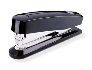 Agrafeuse de bureau Novus B 7A + boîte de 200 agrafes 24/6 - Agrafe jusqu'à 30 feuilles - Agrafes fermées  ouvertes et clouées - Noir