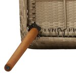 vidaXL Ensemble de salle à manger de jardin 9 pièces en rattan poly beige