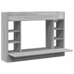 vidaXL Bureau mural sonoma gris 105x48x75 cm bois d'ingénierie