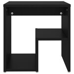 vidaXL Tables de chevet 2 Pièces noir 40x30x40 cm bois d'ingénierie
