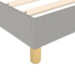 vidaXL Cadre de lit Gris clair 120x200 cm Tissu