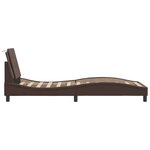 vidaXL Cadre de lit avec tête de lit marron 90x200 cm Similicuir