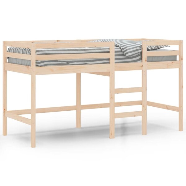 vidaXL Lit mezzanine enfants échelle 90x200 cm bois pin massif