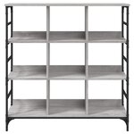 vidaXL Buffet sonoma gris 102x32x103 5 cm bois d'ingénierie
