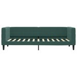 vidaXL Lit de jour avec lit gigogne vert foncé 80x200 cm velours