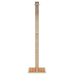 vidaXL Douche d'extérieur beige 50x55x224cm résine tressée bois acacia