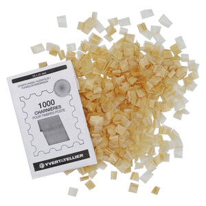 Charnières pour timbres poste  paquet de 1000.
