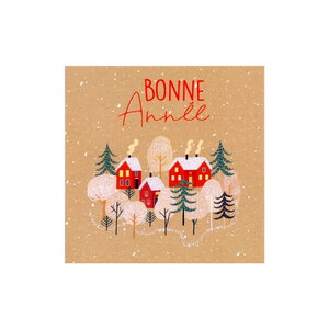 Carte de voeux avec enveloppe - lot de 3 cartes bonne année
