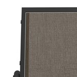 vidaXL Banc oscillant de jardin marron 120 5x76x86 5cm textilène/acier