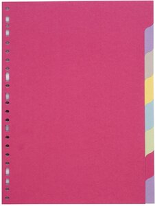 Jeu de 8 intercalaires format A4 Carte Recyclée 170g COUTAL