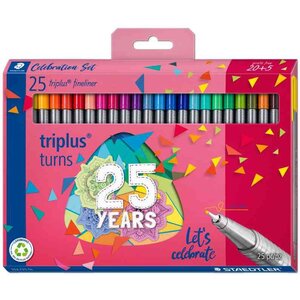Fineliner triplus set anniversaire 20 + 5 STAEDTLER