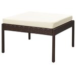 vidaXL Salon de jardin 6 Pièces avec coussins Résine tressée Marron