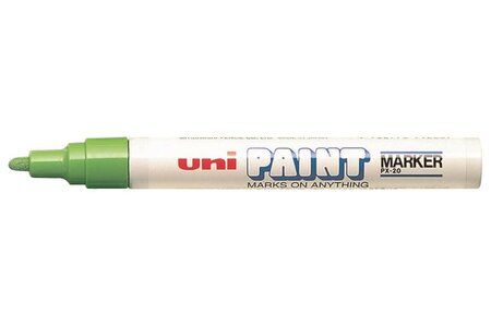 Marqueur Pte conique moyenne PAINT Marker PX20 2,2 - 2,8mm Vert Clair UNI-BALL