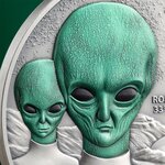 Pièce de monnaie en Argent 2000 Francs g 62.2 (2 oz) Millésime 2024 Interstellar Phenomena ROSWELL UFO INCIDENT