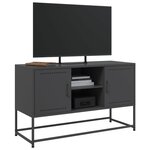 vidaXL Buffet haut noir 36x39x123 cm acier