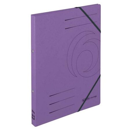 Classeur à anneaux easyorga, A4, Colorspan-carton, violet HERLITZ