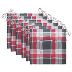 vidaXL Chaises de jardin lot de 6 avec coussins Bois de teck massif
