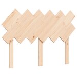 vidaXL Cadre de lit avec tête de lit 120x200 cm bois massif
