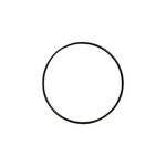 Anneau en métal revêtu 10 cm noir