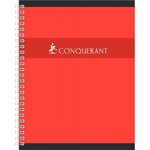 CONQUERANT 1Cahier reliure intégrale, 170 x 220 mm Seyès couleur aleatoire