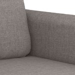 vidaXL Ensemble de canapés 2 Pièces avec coussins Taupe Tissu