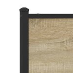 vidaXL Cadre de lit en métal sans matelas chêne sonoma 90x190 cm
