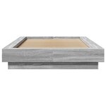 vidaXL Cadre de lit sonoma gris 90x190 cm bois d'ingénierie