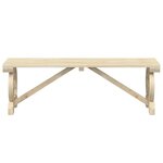 vidaXL Bancs de jardin lot de 2 bois de sapin massif