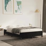 vidaXL Cadre de lit Noir 140x200 cm Velours