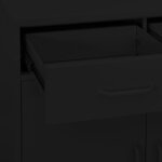 vidaXL Armoire de rangement Noir 80x35x101 5 cm Acier