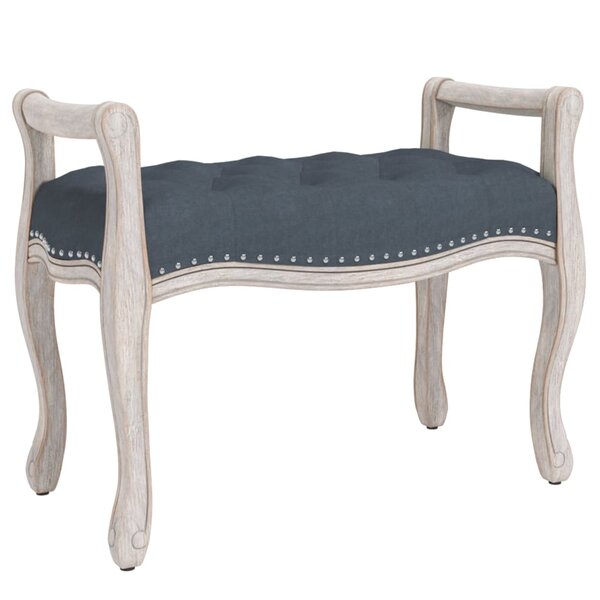 vidaXL Banc Gris foncé 80x45x60 cm Velours