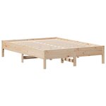 vidaXL Cadre de lit sans matelas 135x190 cm bois de pin massif