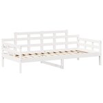 vidaXL Ensemble de lit de jour et de banc et toit 90x190 cm pin massif