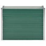 vidaXL Lit surélevé de jardin Acier galvanisé 100x40x77 cm Vert