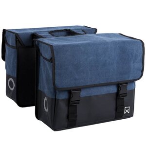 Willex sacoches de vélo 40 l noir mat et bleu