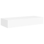 vidaXL Étagère à tiroir murale Blanc 60x23 5x10 cm MDF