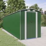 vidaXL Abri de jardin Vert 192x772x223 cm Acier galvanisé