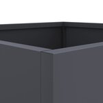 vidaXL Jardinière anthracite 42x40x39 cm acier