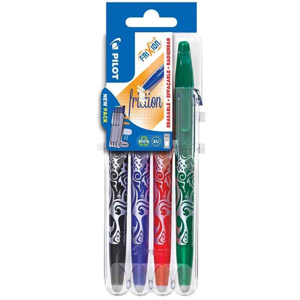 Stylo roller FRIXION BALL 07 Set2Go étui de 4 PILOT