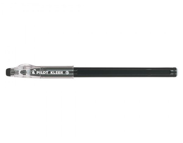 Stylo Bille à Capuchon KLEER Effaçable Pte Fine Noir PILOT