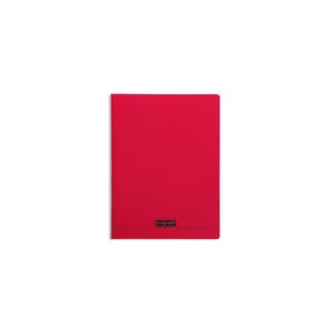 Cahier 192 pages seyès 90 g couverture polypropylène rouge format 24 x 32 cm calligraphe